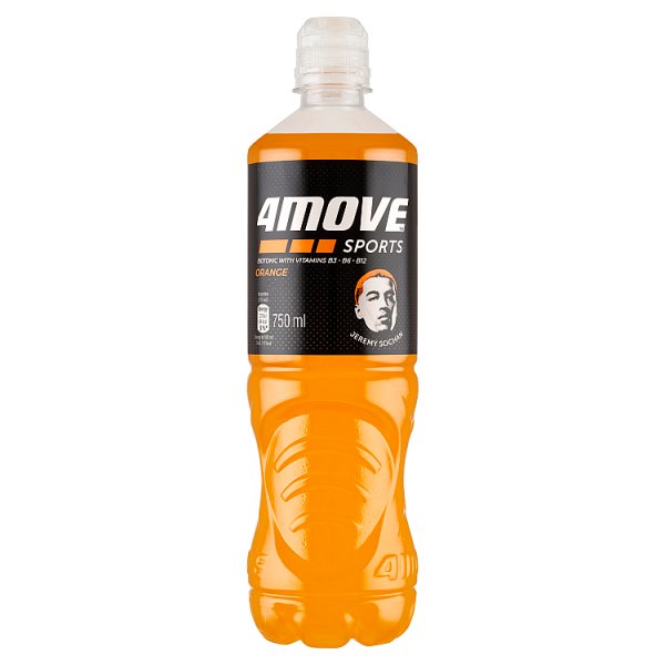 4Move Napój izotoniczny niegazowany o smaku pomarańczowym 750 ml