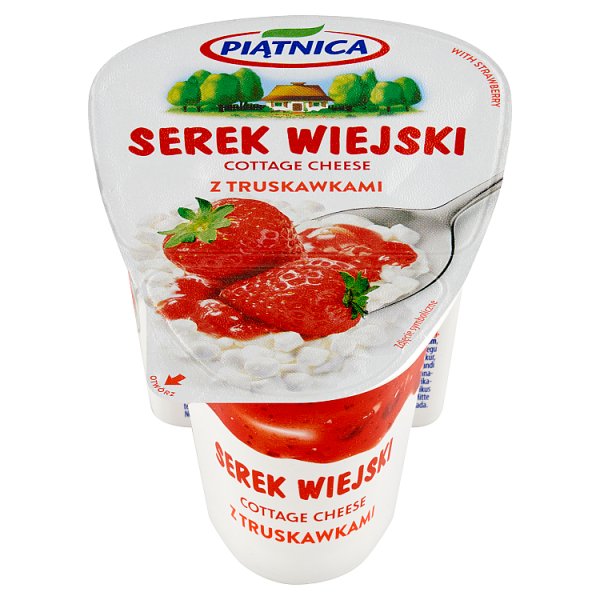 Piątnica Serek wiejski z truskawkami 150 g