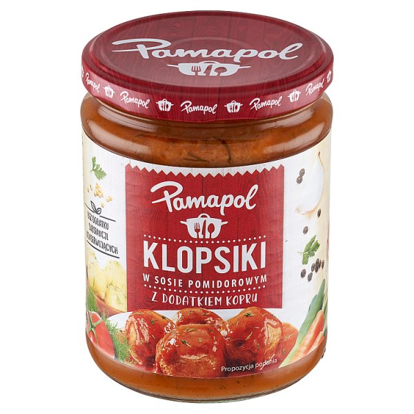Pamapol Klopsiki w sosie pomidorowym z dodatkiem kopru 500 g
