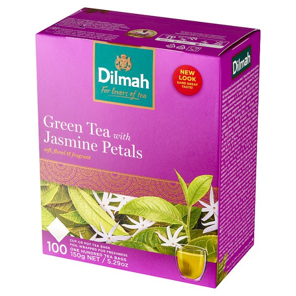 Dilmah Zielona herbata z kwiatami jaśminu 150 g (100 x 1,5 g)
