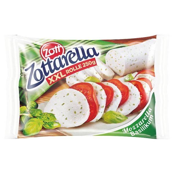 Zott Zottarella Ser mozzarella z bazylią 250 g