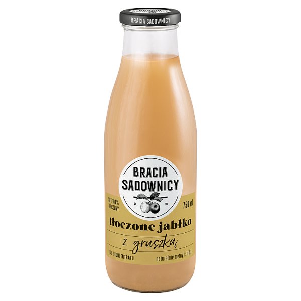 Bracia Sadownicy Sok tłoczone jabłko z gruszką 750 ml