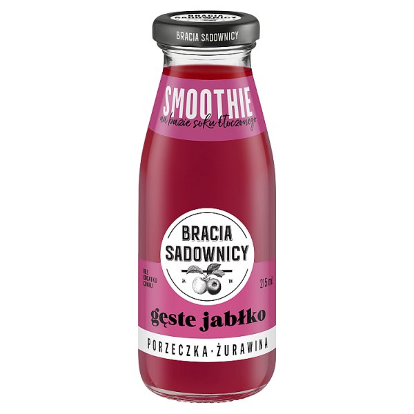 Bracia Sadownicy Mus gęste jabłko porzeczka żurawina 215 ml