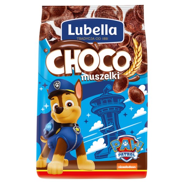 Lubella Choco muszelki Zbożowe muszelki o smaku czekoladowym 250 g