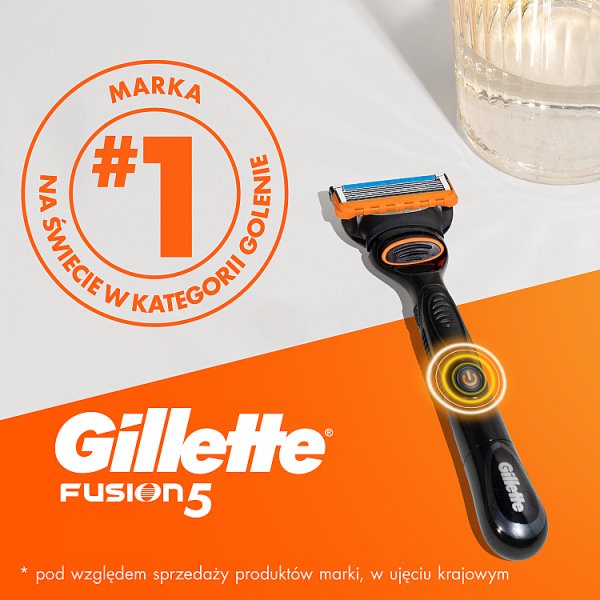 Gillette Fusion5 Power Ostrza wymienne do maszynki do golenia dla mężczyzn, 4 ostrza wymienne