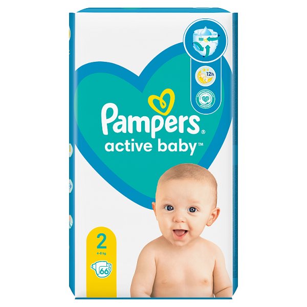 Pampers Active Baby 2,  Pieluszek,4kg-8kg