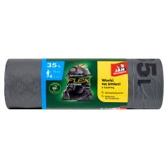 Jan Niezbędny Magnum Flex & Strong Worki z taśmą 35 l 15 sztuk