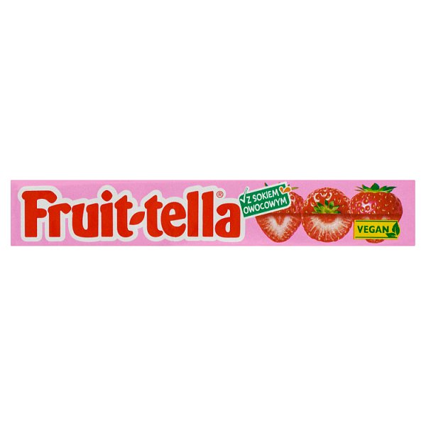 Fruittella Cukierki do żucia o smaku truskawkowym 41 g