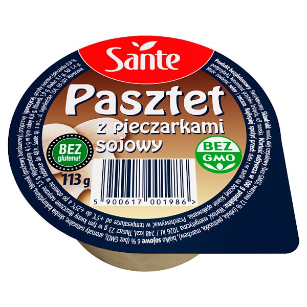 Sante Pasztet z pieczarkami sojowy 113 g