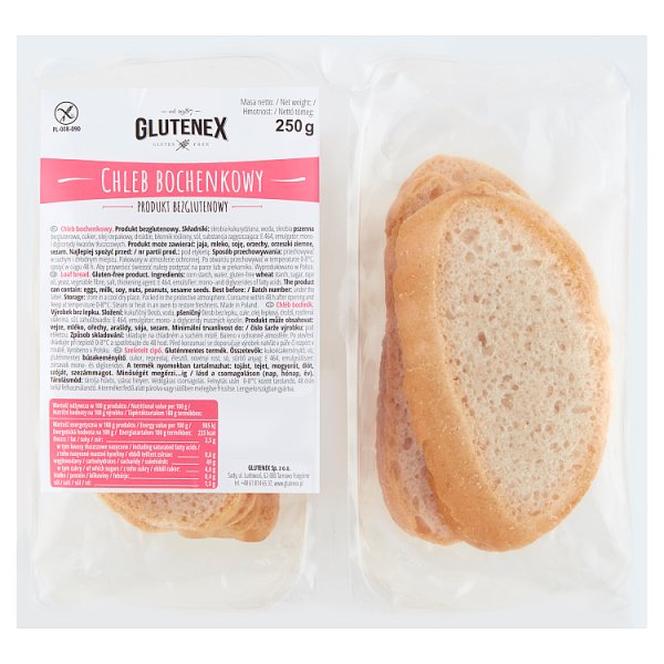 Glutenex Chleb bochenkowy 250 g