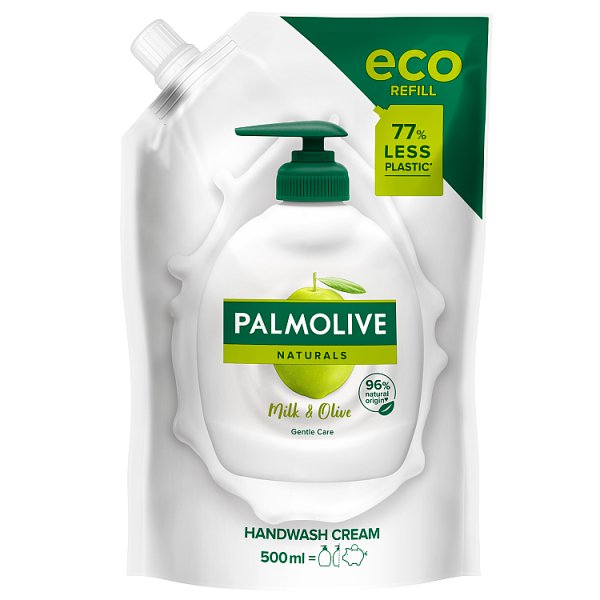 Palmolive Naturals Milk &amp; Olive (Mleko i Oliwka) Kremowe mydło do rąk w płynie zapas, 500 ml
