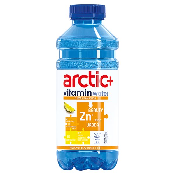 Arctic+ Vitamin Water Uroda Napój niegazowany o smaku ananasa 600 ml