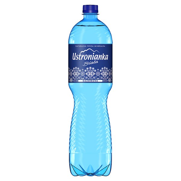 Ustronianka Biała Naturalna woda mineralna gazowana 1,5 l