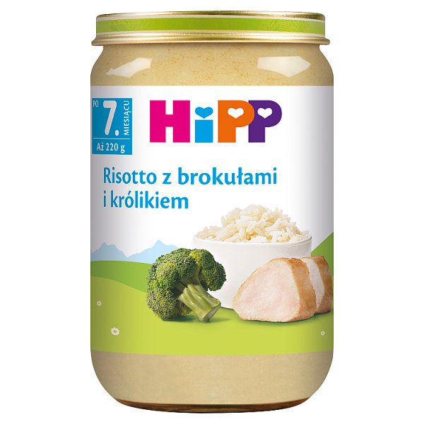 HiPP Risotto z brokułami i królikiem po 7. miesiącu 220 g