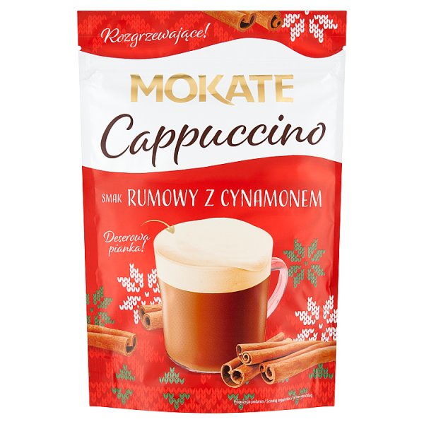 Mokate Cappuccino smak rumowy z cynamonem 110 g