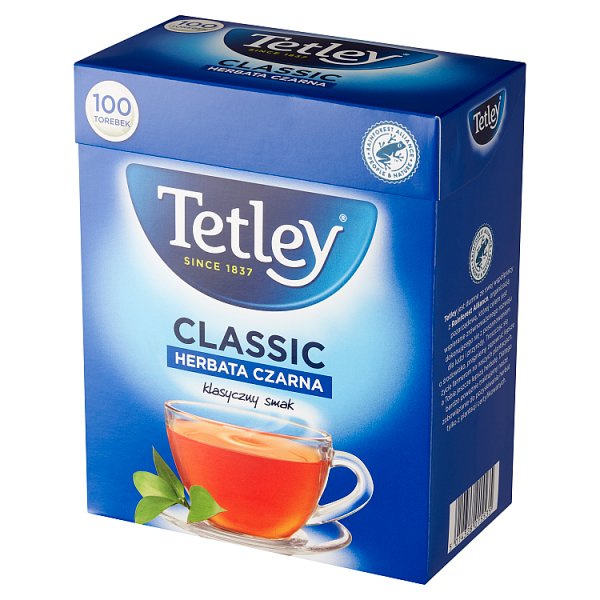 Tetley Classic Herbata czarna 150 g (100 x 1,5 g)