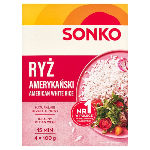 Sonko Ryż amerykański 400 g (4 x 100 g)