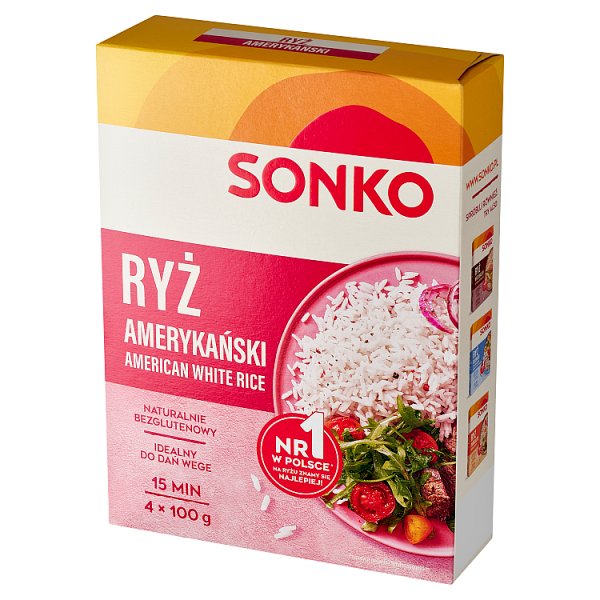 Sonko Ryż amerykański 400 g (4 x 100 g)