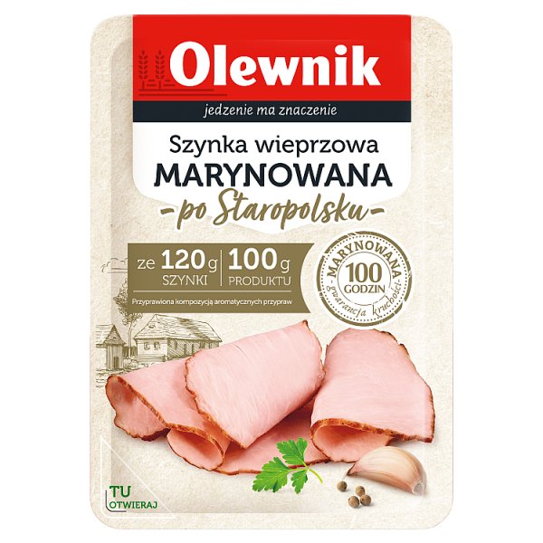 Olewnik Szynka wieprzowa marynowana po staropolsku 90 g