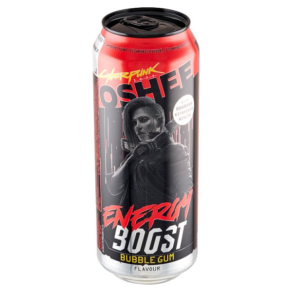 Oshee Energy Boost Napój gazowany o smaku gumy balonowej 500 ml