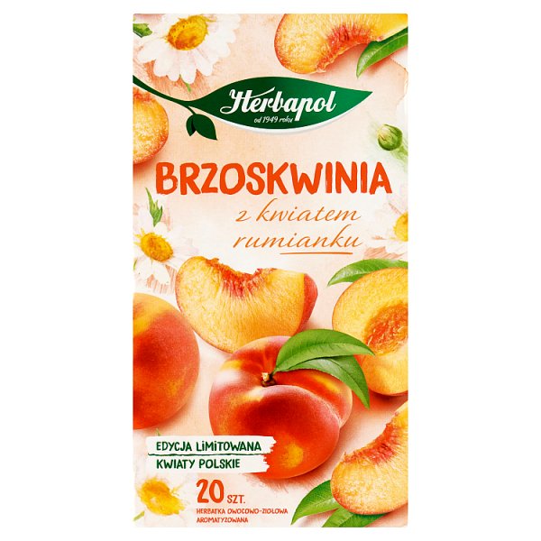 Herbapol Herbata brzoskwiniowa z kwiatem rumianku 46 g (20 x 2,3 g)