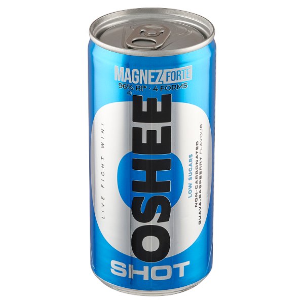 Oshee Shot Magnez Forte Suplement diety napój niegazowany o smaku guawy i maliny 200 ml
