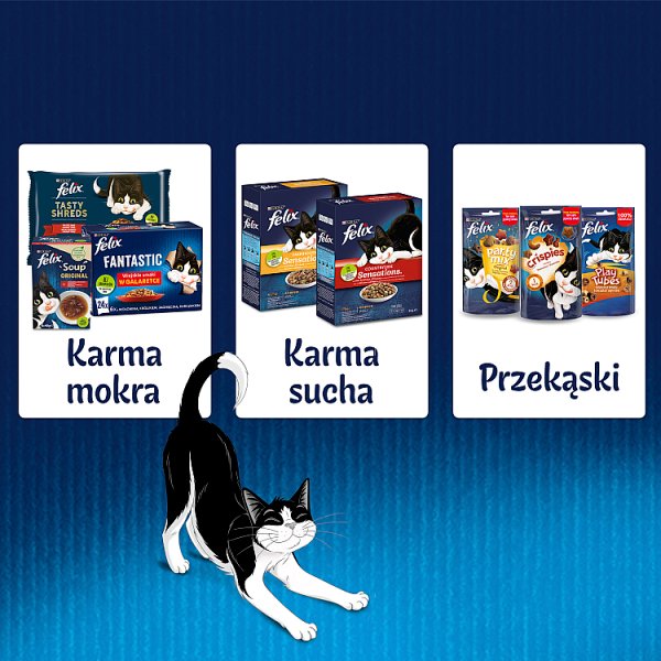 Felix Sensations Jellies Karma dla kotów wiejskie smaki w galaretce 340 g (4 x 85 g)