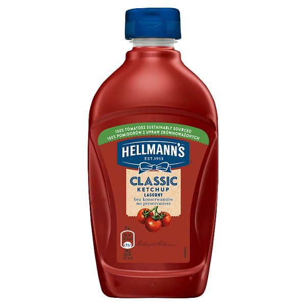 Hellmann&#039;s Classic Ketchup łagodny 485 g