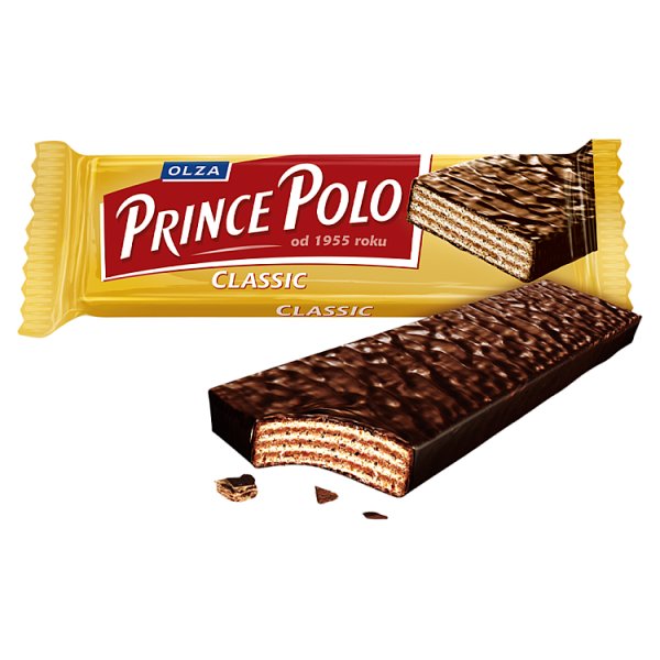 Prince Polo Classic Kruchy wafelek z kremem kakaowym oblany czekoladą 35 g