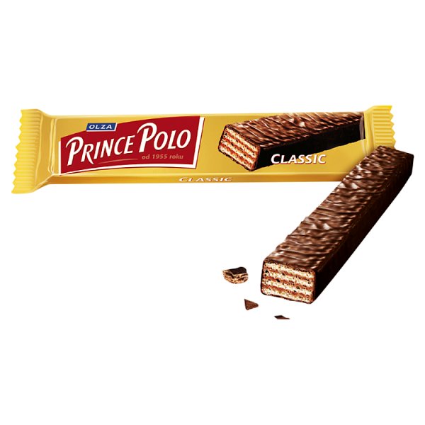 Prince Polo Classic Kruchy wafelek z kremem kakaowym oblany czekoladą 17,5 g
