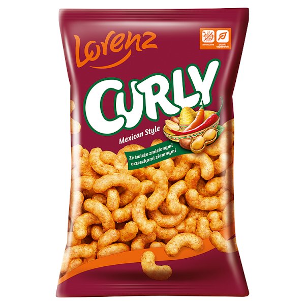 Lorenz Curly Chrupki kukurydziane o smaku pikantnego chilli 100 g