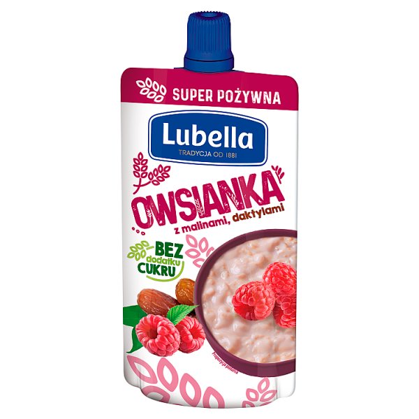 Lubella Owsianka z malinami daktylami 100 g