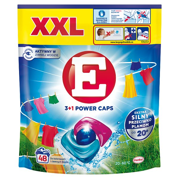 E XXL Skoncentrowany środek do prania do kolorowych i ciemnych tkanin 576 g (48 prań)