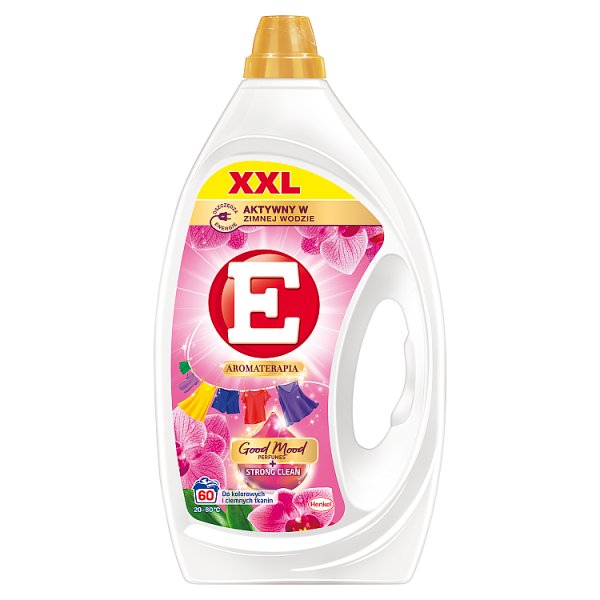 E Aromaterapia XXL Płynny środek do prania do kolorowych i ciemnych tkanin orchidea 2,7 l (60 prań)