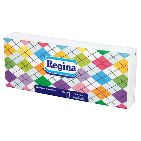 Regina Chusteczki higieniczne 4-warstwowe 10 paczek po 9 sztuk