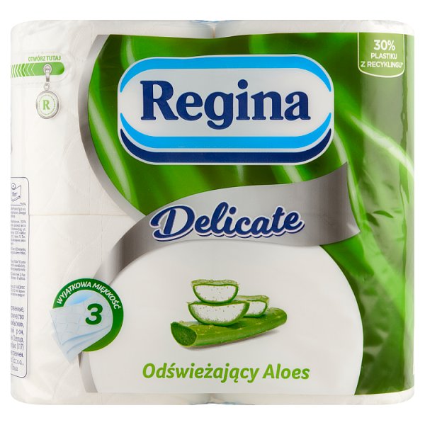 Regina Delicate Papier toaletowy odświeżający aloes 4 rolki