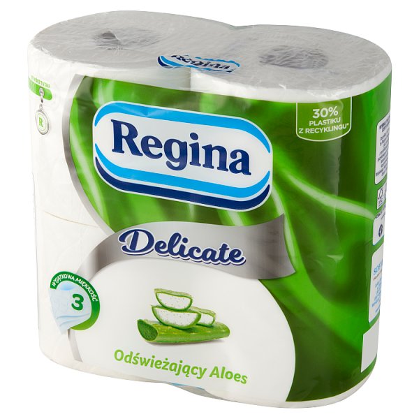 Regina Delicate Papier toaletowy odświeżający aloes 4 rolki