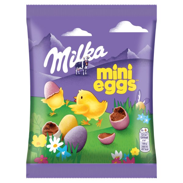 Milka Mini Eggs Draże z czekolady mlecznej 100 g