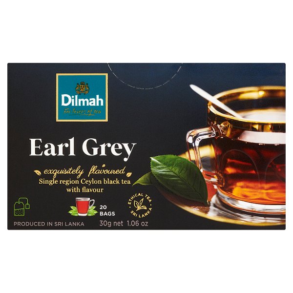 Dilmah Cejlońska herbata czarna aromatyzowana Earl Grey 30 g (20 x 1,5 g)