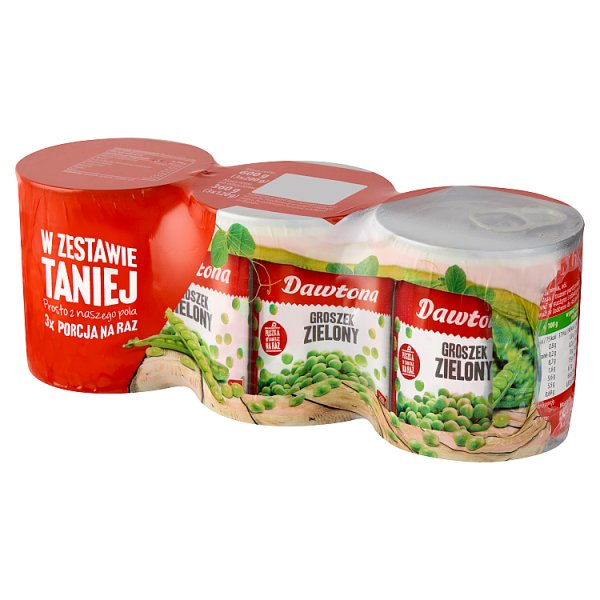 Dawtona Groszek zielony 600 g (3 x 200 g)