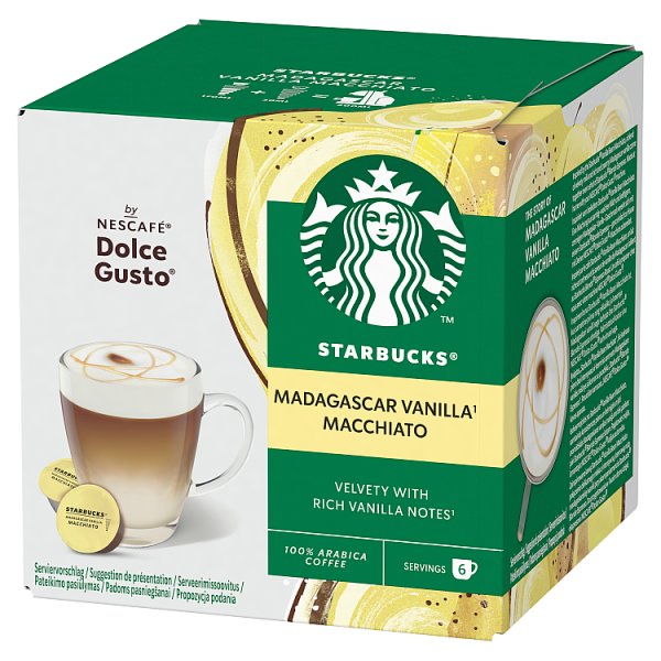Starbucks Madagaskar Vanilla Macchiato Palona kawa mielona 132 g (6 x 16,5 g + 6 x 5,5 g)