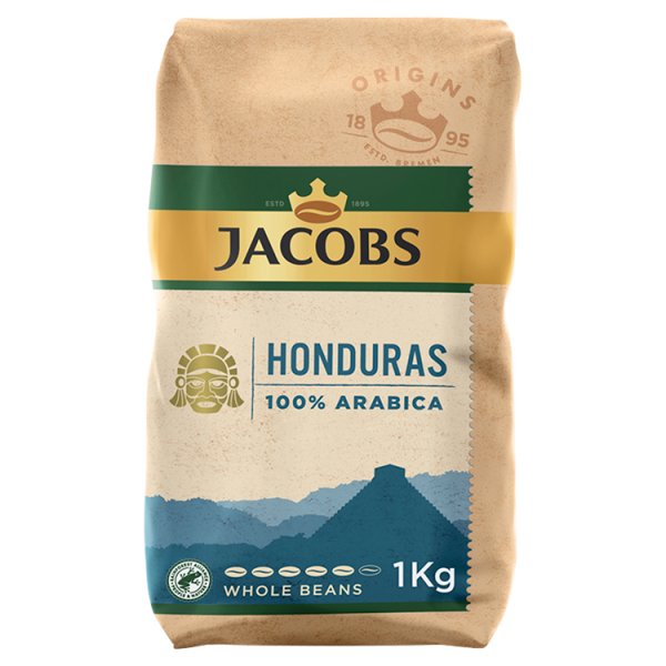 Jacobs Origins Honduras Elegant &amp; Complex Kawa ziarnista palona 1000 g