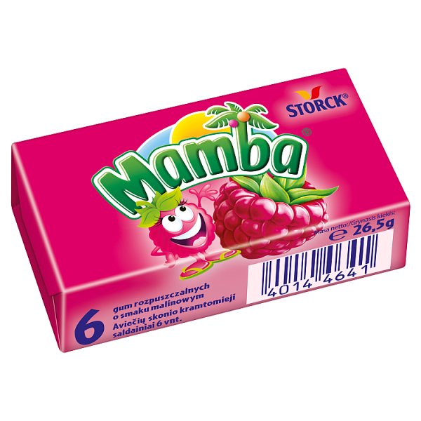 Mamba Gumy rozpuszczalne o smakach owocowych 26,5 g