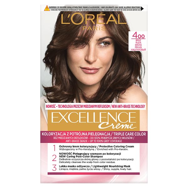 L&#039;Oréal Paris Excellence Creme Farba do włosów 400 brąz