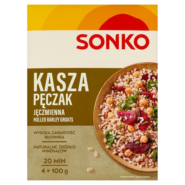 Sonko Kasza jęczmienna pęczak 400 g (4 x 100 g)