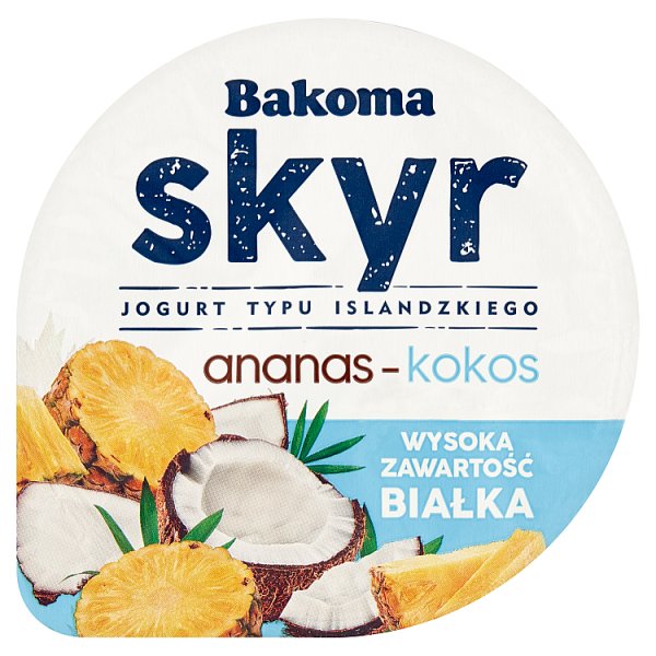 Bakoma Skyr Jogurt typu islandzkiego ananas-kokos 150 g