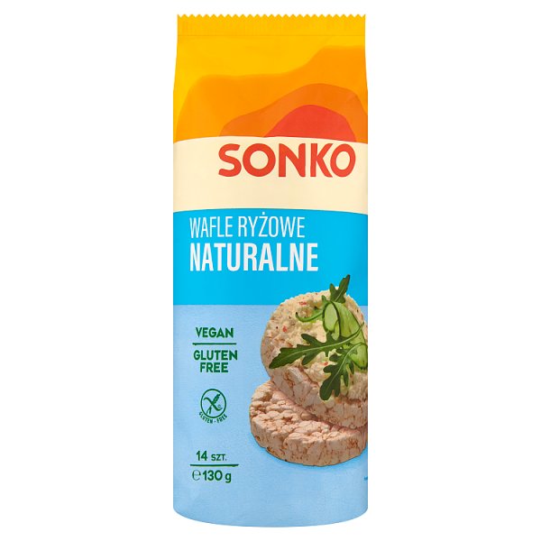 Sonko Wafle ryżowe naturalne 130 g (14 sztuk)