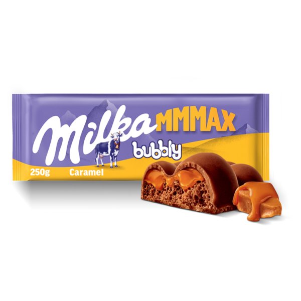 Milka Mmmax Bubbly Caramel Czekolada mleczna 250 g