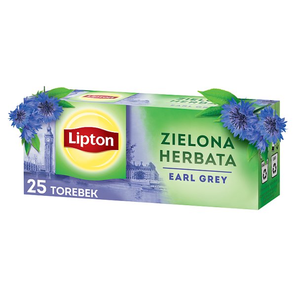 Lipton Zielona herbata Earl Grey 40 g (25 torebek)