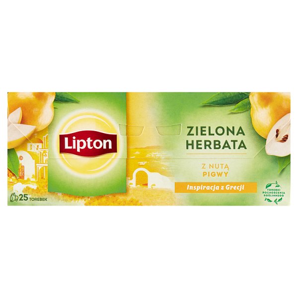 Lipton Zielona herbata z nutą pigwy 40 g (25 torebek)